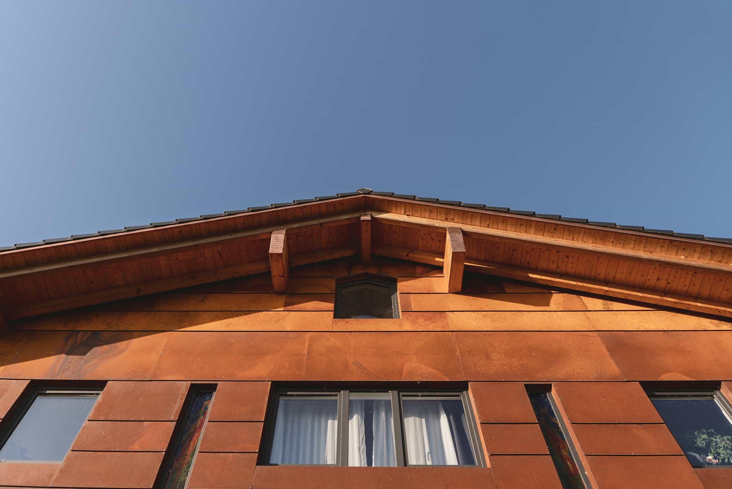 Bild einer Holzfassade