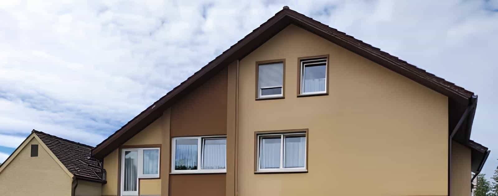 Bild einer Holzfassade