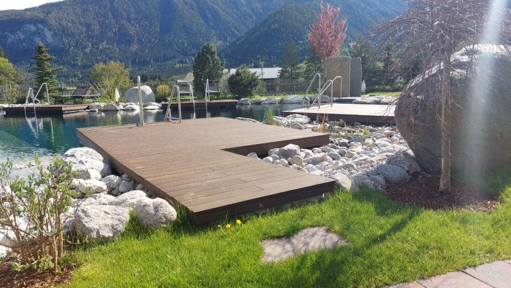 Terrasse aus Bambus