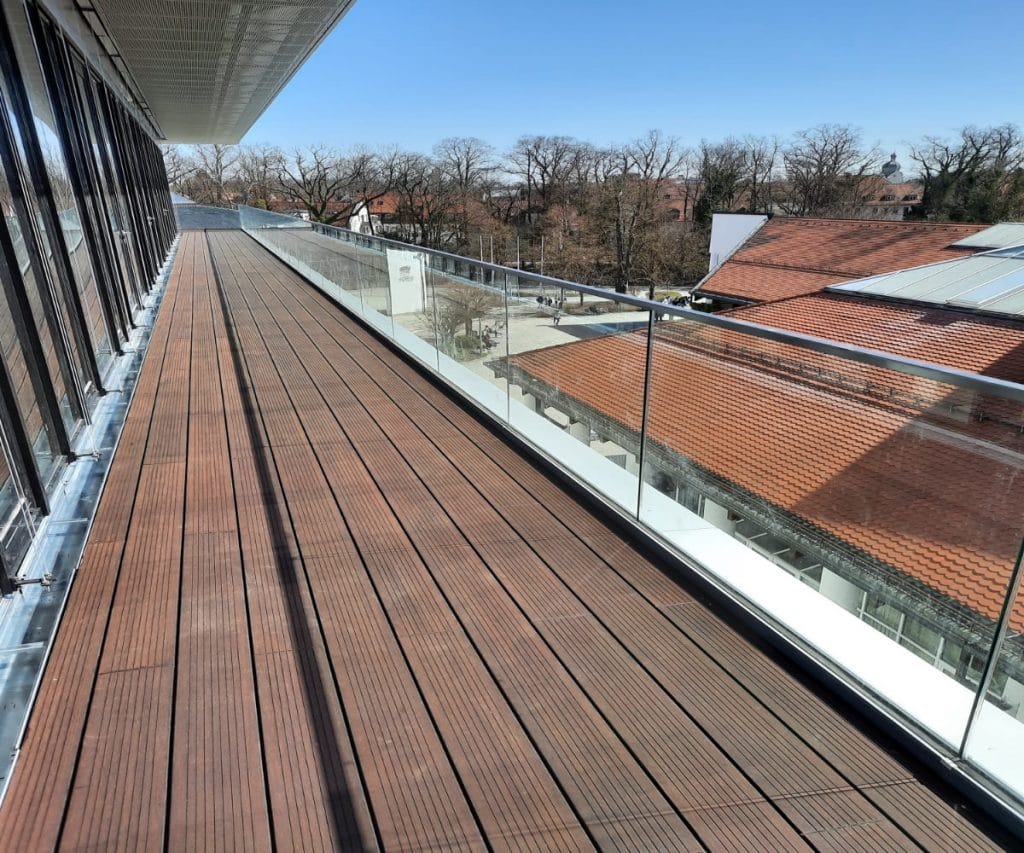 Terrasse aus Bambus